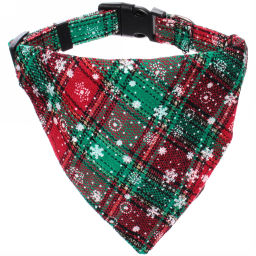 Цена за 2 шт. Ошейник - бандана для питомца "МурГаф", цвет зеленый, 1,5*34см