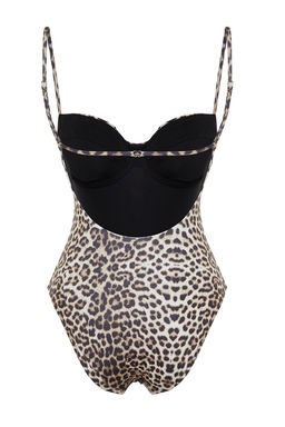 Leopar Desenli Balkonet Regular Mayo TBESS24MA00100 - Trendyolmilla фото 11