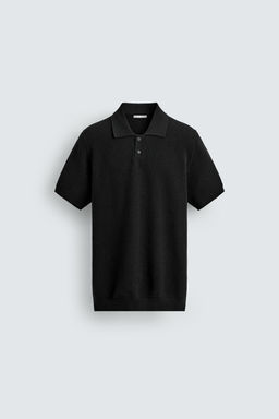 POLO PUNTO REGULAR FIT ESTRUCTURA / Negro - Zara фото 7