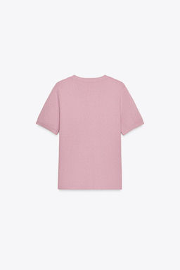 SOFT-TOUCH SHORT SLEEVE KNIT TOP - Zara фото 21
