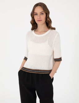 Ekru Regular Fit Triko Ti__rt