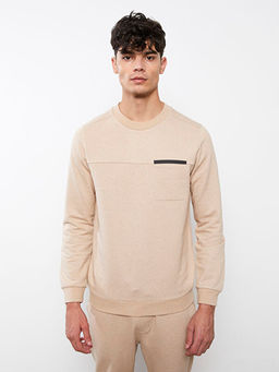 Bisiklet Yaka Uzun Kollu Erkek Sweatshirt - Waikiki фото 2