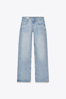 TRF WIDE-LEG LOW-RISE JEANS - Zara фото 9