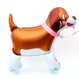 Воздушный шар фольгированный 32" «Собачка на колесиках», под воздух