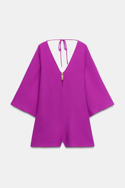 MONO CORTO FORNITURA MANGA ANCHA / Fucsia oscuro - Zara фото 6