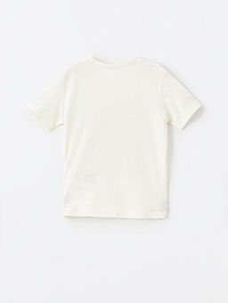 Bisiklet Yaka Bask?l? Erkek Bebek Ti??rt - Waikiki фото 3