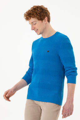 Мужской кобальтово-синий свитер Неожиданная скидка в корзине