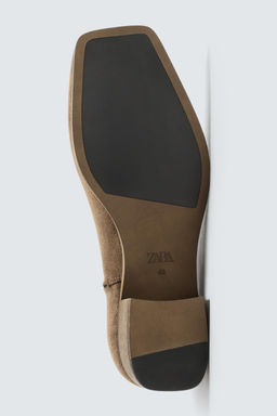 LEATHER HEELED LIMITED EDITION BOOTS - Zara фото 7