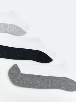 Renk Bloklu Erkek Patik ?orap 3l?