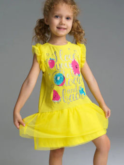 PlayToday / Платье трикотажное для девочек  фото 2