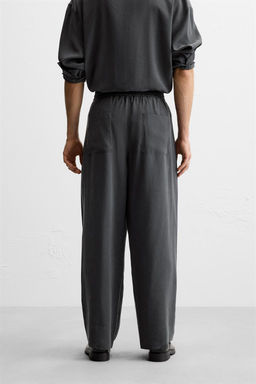 RELAXED FIT FLOWING TROUSERS - Zara фото 3