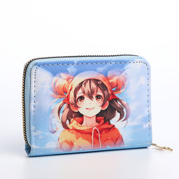 Кошелёк детский Выбражулька «Аниме», на молнии, с принтом, голубой