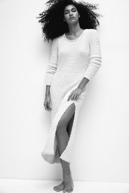 Vestido en punto efecto pelo