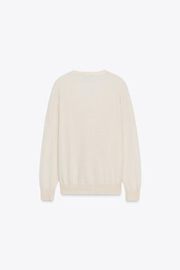 100% WOOL V-NECK CARDIGAN - Zara фото 5