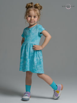 Платье Лето зайцы варенка бирюза - Sovalina фото 7