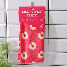 Салфетка микрофибра махровая 30*30, цвета в ассортименте - Доляна фото 14