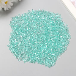 Декор для творчества пластик «Кристаллы морская волна» набор 20 г d=0.12 см