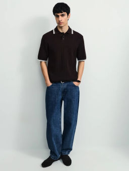 Джемпер поло фактурной вязки / Zarina фото 2