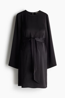 MAMA Vestido de saten con cinturon de anudar - H&m фото 4