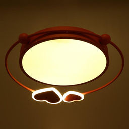 Светильник с ПДУ 1767/3 LED 50 Вт 3000-6000К диммер розовый 48?54?6 см BayerLux