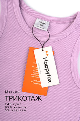 Майка-топ в рубчик для девочки Happyfox