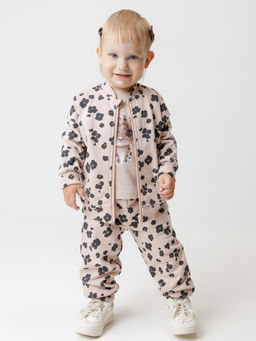 Брюки для девочки Crockid КР 400865 бежевый хлопок