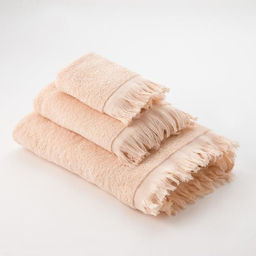 Полотенце махровое LoveLife Fringe 30х60 персиковый, 100% хлопок, 360 г/м2  фото 3