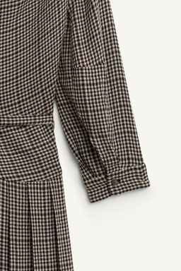 LIMITED EDITION CHECKED DRESS WITH BOX PLEATS - Zara фото 8