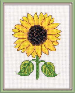 Klart набор для вышивания 12-064 Подсолнух 10 х 12 см фото 3