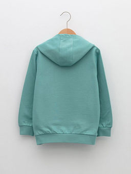 Kap??onlu Basic Uzun Kollu Erkek ?ocuk Sweatshirt - Waikiki фото 2