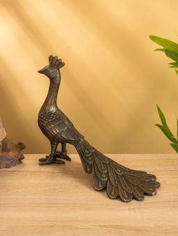 Сувенир «Павлин», 28×12×21 см, алюминий