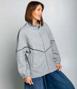 Толстовка #КТ607 (6), серый меланж - Dommod фото 2