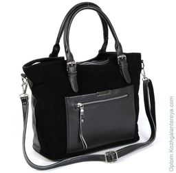 Женская кожаная сумка 1623-В Блек