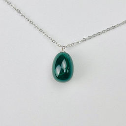 Кулон на цепочке из Малахита 42 см +