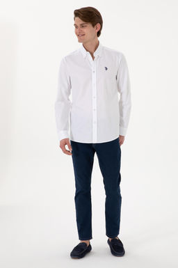 Erkek Beyaz Uzun Kollu Basic G_mlek - U.s. polo assn фото 4