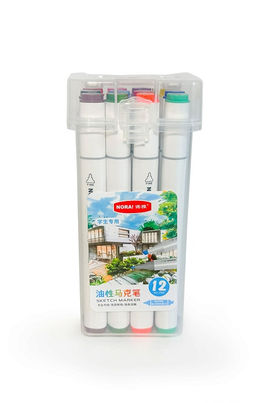 Скетч Маркеры цветные. 12 цветов