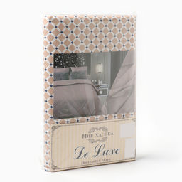 Постельное бельё 1,5сп Виши, цвет бежевый, 150х210см, 150х210см, 70х70 см, бязь, 120 г/м, хлопок 100% - Атра фото 5