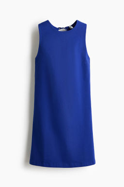 Vestido de sarga con espalda descubierta