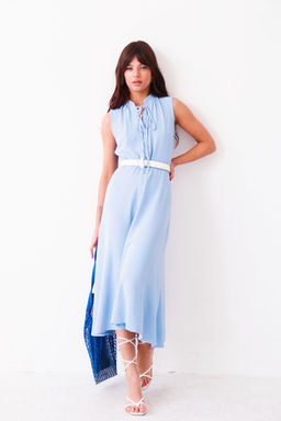 Martichelli Платье, как из к/ф "Красотка", голубое