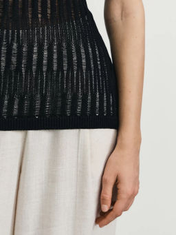 Майка ажурной вязки из вискозы / Zarina  фото 7