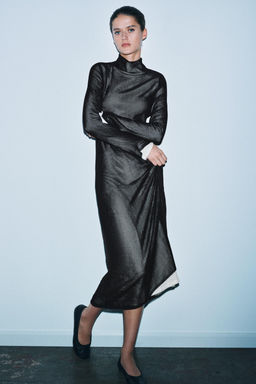 LONG CONTRAST DRESS