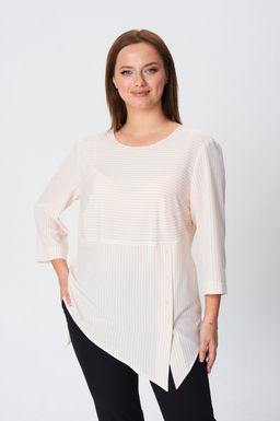 Блуза Modema 769 желтая полоска  фото 2