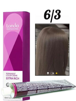 Стойкая краска 6/3 темный блонд золотистый LondaColor
