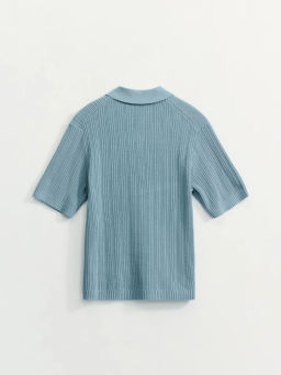 Джемпер поло фактурной вязки / Zarina фото 10