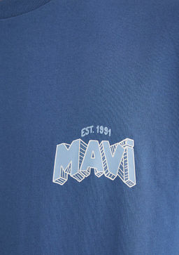 Lacivert Tisort - Mavi фото 6