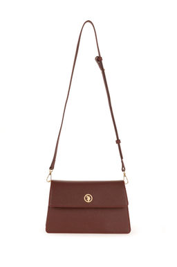 Женская бордовая сумка через плечо Неожиданная скидка в корзине - U.s. polo assn фото 6