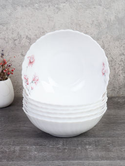 Наборы суповых тарелок 6 штук 480 мл 155 мм / TW-60 (7208) /уп 12/ Садовая гвоздика - Галеонтрейд фото 2