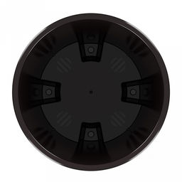 Горшок для цветов пластмассовый "Лея" 3,6л, д19см, h18,5см, со вставкой, с автополивом, графитовый (Россия)