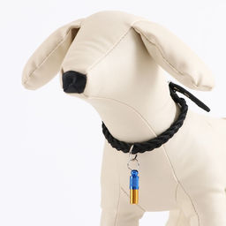 Адресник-капсула под записку, 0,8 х 3,3 см, голубой/золотой - Пижон фото 4