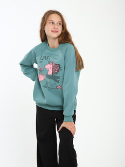 Толстовка "Дружба" оливковый